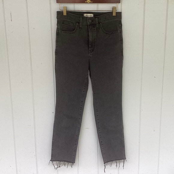 Madewell Stovepipe JEANS banberry wash Raw Hem - Picture 2 of 5